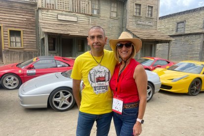 Fabio Barone con Isabel Sánchez.