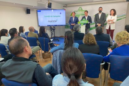 Comparecencia en la sede del PP.