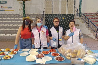 Voluntarias del XIV Maratón de Sangre.