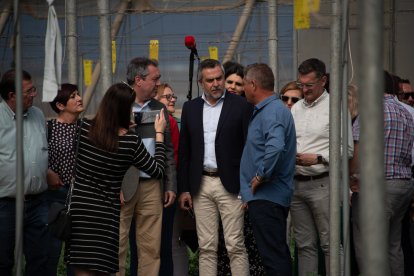 Juan Espadas, de visita en Almería.