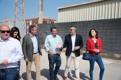 Con compañeros de partido.