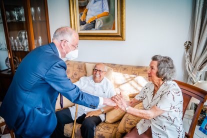 Hubo un homenaje a Antonio Cuadra, de 91 años, más conocido como Antoñico \'El Panadero\'.