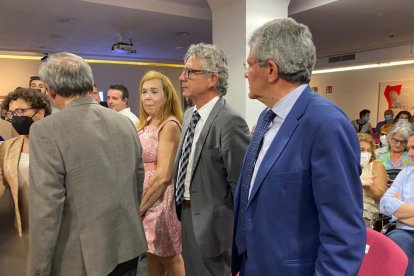 Los máximos representantes de los colegios de procuradores y abogados en Almería.