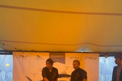 Las piezas del atún.