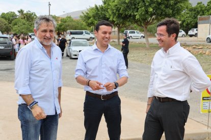 Presidente de la Diputación, Javier García, vicepresidente, Ángel Escobar, y el alcalde de El Ejido, Francisco Góngora.