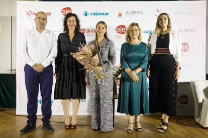 José González, María del Mar Vázquez, Paola Laynez y Alejandra Abad.
