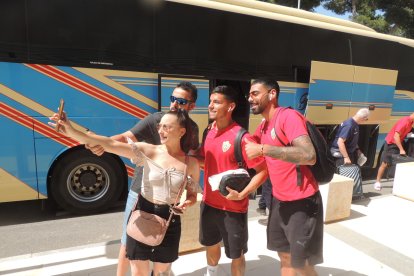 Un selfie con Lucas Robertone y Samú Costa.