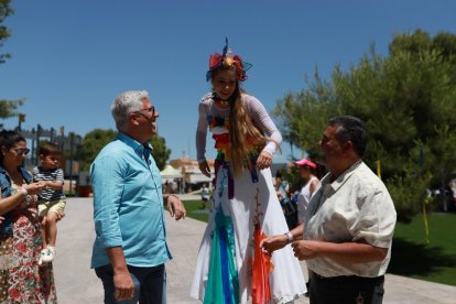 El alcalde disfrutando de las actividades.
