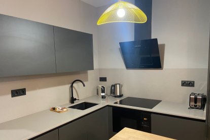 La cocina de uno de los apartamentos.