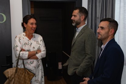 El alcalde en la inauguración.