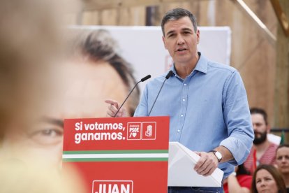 Pedro Sánchez, en Cuevas del Almanzora.
