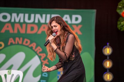 Carmen Muyor, durante la actuación.