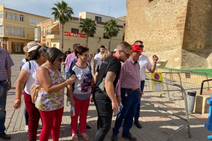 Asistentes al mitin.