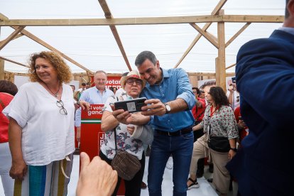 Selfie con Pedro Sánchez.