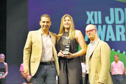 Mejor Árbitro para Marina Rodríguez, de voleibol.