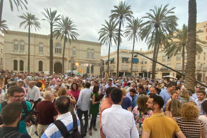 La plaza de la Catedral, abarrotada.