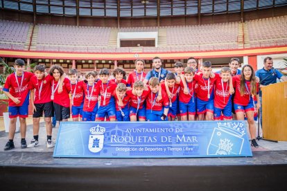 Las medallas para los protagonistas.