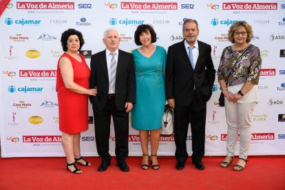 Emilia Moya, Manuel Hernández, Lourdes López, Urbano Portero y Juana Serrano.