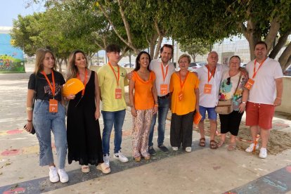 Foto de Ciudadanos con la almeriense Marta Bosquet, número 2 por Sevilla.