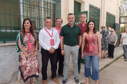 Visita PSOE al Colegio Juan Ramón Jiménez.