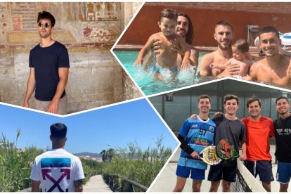 Imágenes que han ido compartiendo los futbolistas en sus redes sociales.