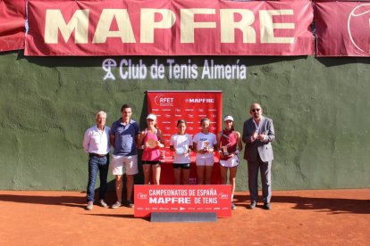 El podio del Campeonato de España femenino.