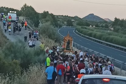La Virgen del Saliente, llegando al municipio de Vélez-Rubio.
