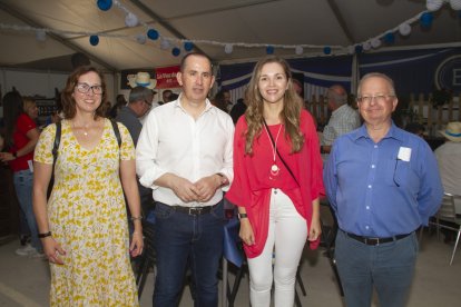 Cecilio Vargas y María Herminia Padial, concejales de Ciudadanos en el Ayuntamiento de El Ejido, acompañados por dos de sus asesores.