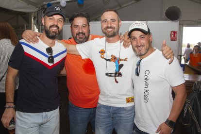 José Domínguez, Ricardo Martín, Hugo Manzano e Iván Acién.