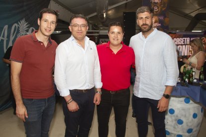 Manolo, José Carlos Lupión y Rafa Villegas, representando al Ayuntamiento de Adra en las Fiestas de San Isidro de El Ejido.