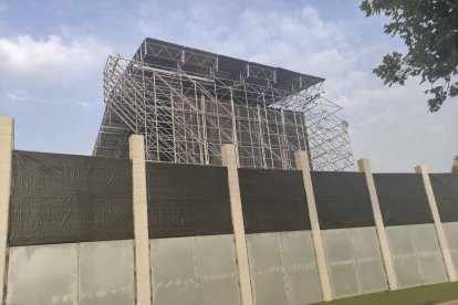 Escenario donde se celebrará el concierto.