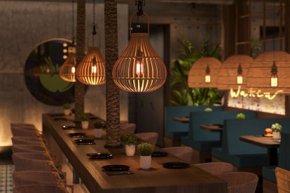 Un ambiente ideal para disfrutar de la comida.