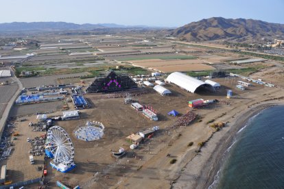 La explanada gigante en la que se realiza el Dreambeach, en una imagen de su última edición.