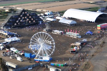 La noria, una atracción dentro del Dreambeach, en la edición que se llevó a cabo antes de la pandemia.