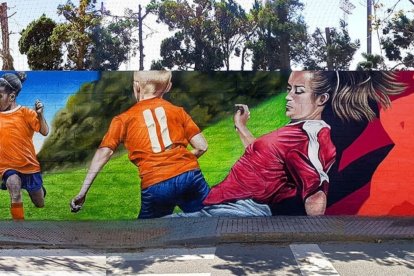 En el campo de fútbol de La Mojonera.
