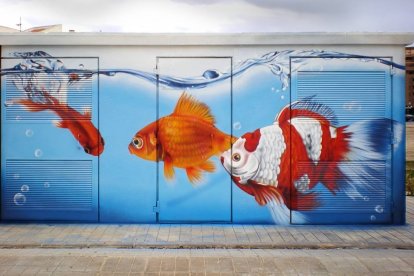El artista almeriense también ha pintado numerosos transformadores de Endesa en la capital y algunos pueblos.
