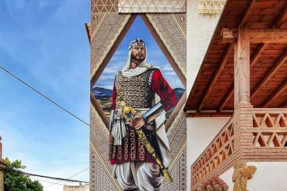 Mural de Boabdil en Fuente Victoria, Fondón.