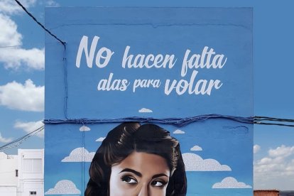 Mural encargado por la Asociación de Mujeres El Castillejo y el Ayuntamiento de Abrucena en 2020.
