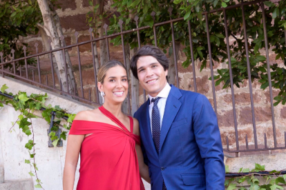 María Pombo junto a su marido Pablo Castellano. 