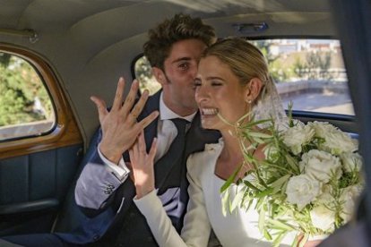 Los recién casados.