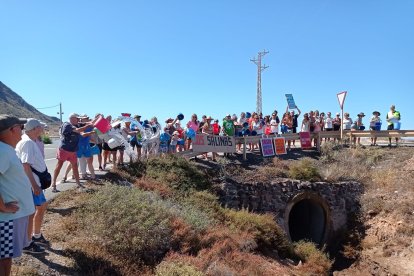 Protesta en Las Salinas.