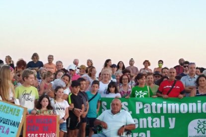 Protesta en Las Salinas.