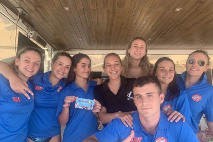 Algunos de los chicos que competían en el campeonato de balonmano celebrado en El Zapillo.
