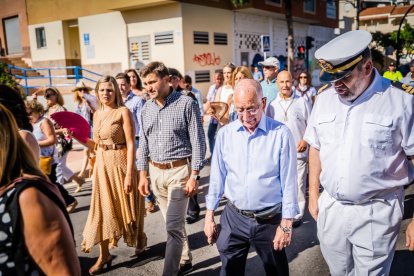 Autoridades en la romería hacia el Puerto de Aguadulce.