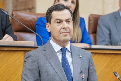 El candidato, durante su intervención.