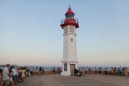 Vista general del Faro de Almería durante la visita