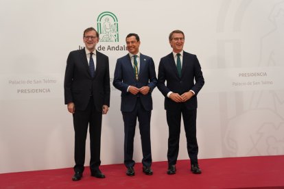Rajoy, Moreno y Feijóo.