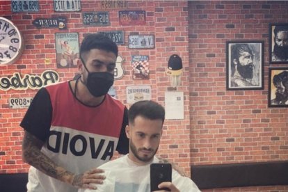 Leandro Delage con José Carlos Lazo.