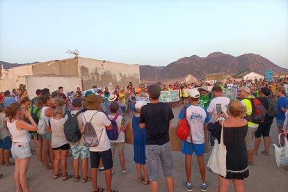 Protestas en Cabo de Gata.