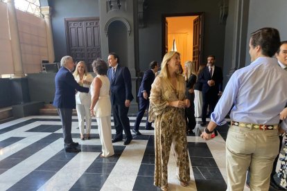 Momentos previos a la toma de posesión.